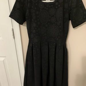 Small LulaRoe dress-black with Easter eggs
